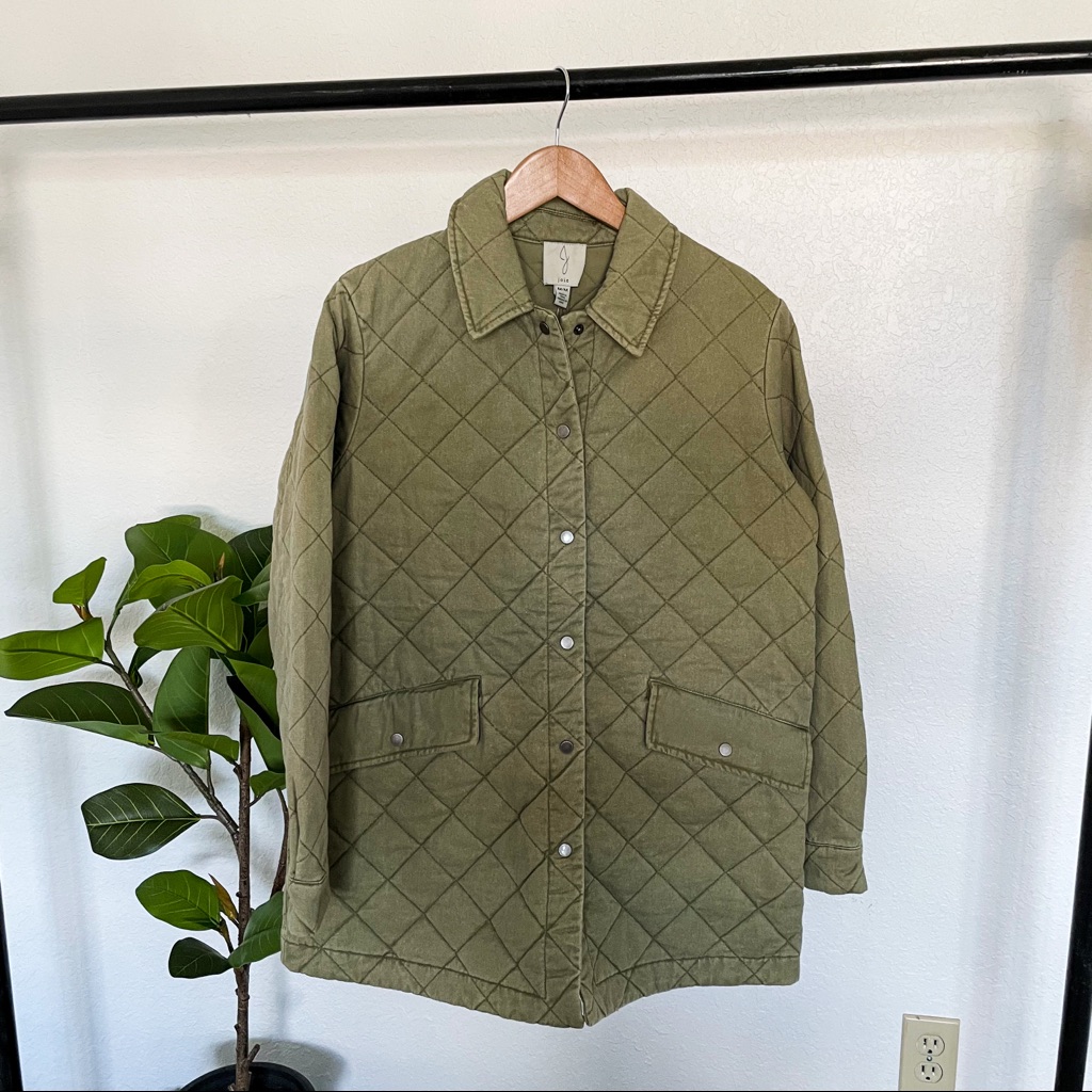 Joie Olive Quilted Jacket